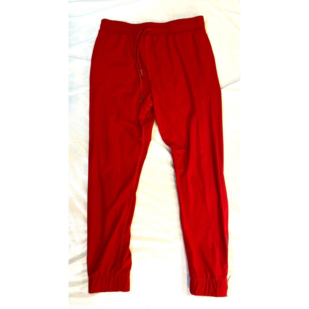 Zyia Joggers Active Red Everyday Peak Zipper Womens Small Drawstring Size S - Picture 2 of 11